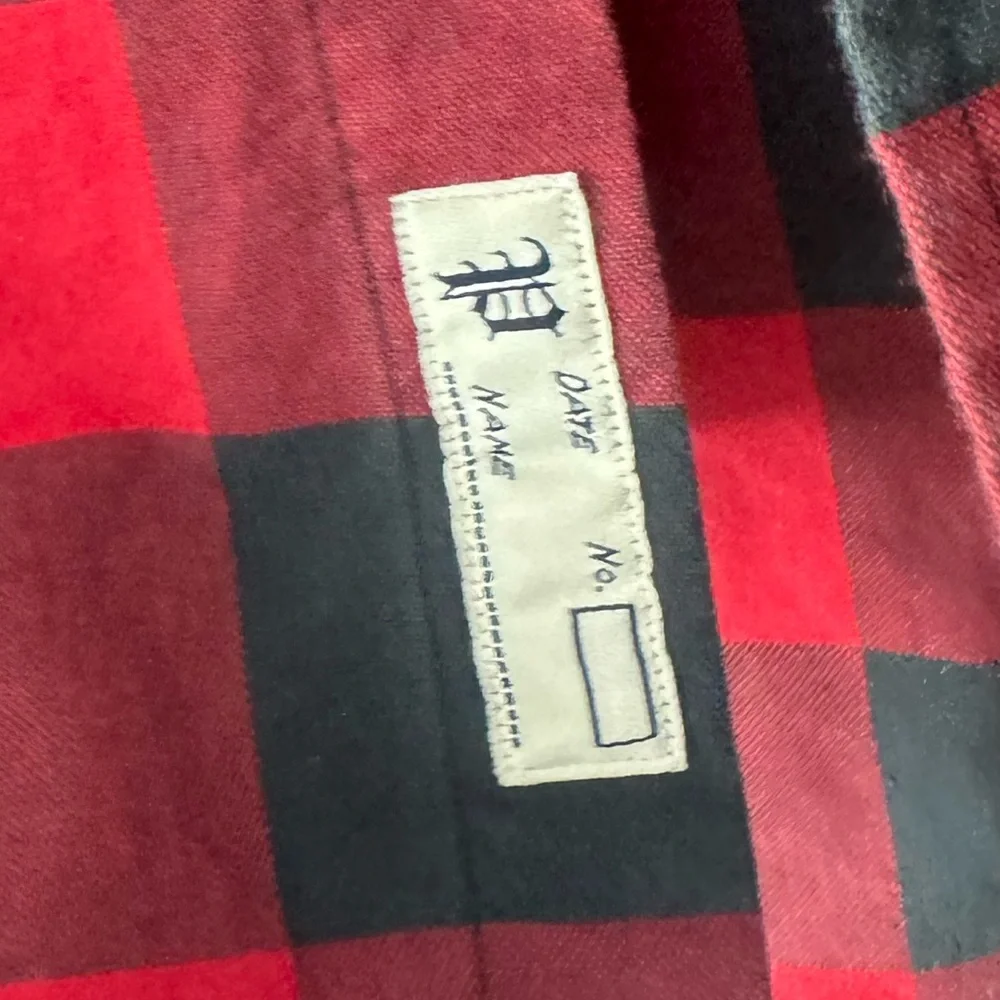 Polo Ralph Lauren Black & Red Buffalo Plaid Button Down Flannel Shirt XXL